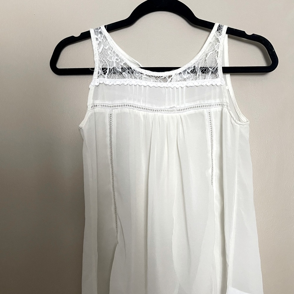 Sheer tank top